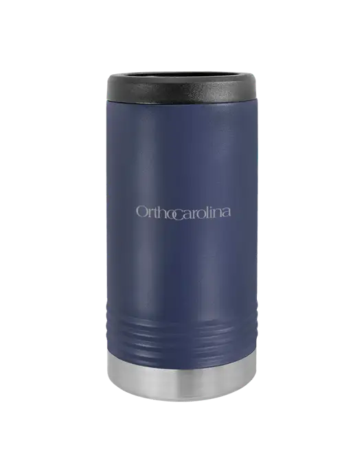Polar Camel Powder Coated Navy Vacuum Insulated Slim Beverage Holder w/OrthoCarolina Logo