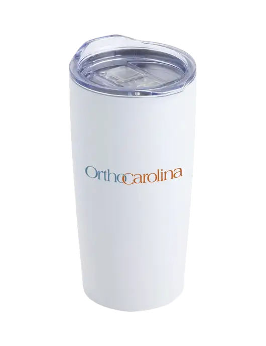Society White 20 oz Insulated Tumbler w/OrthoCarolina Logo