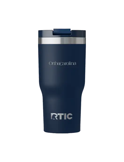 RTIC Essential 20 oz Navy Tumbler w/OrthoCarolina Logo