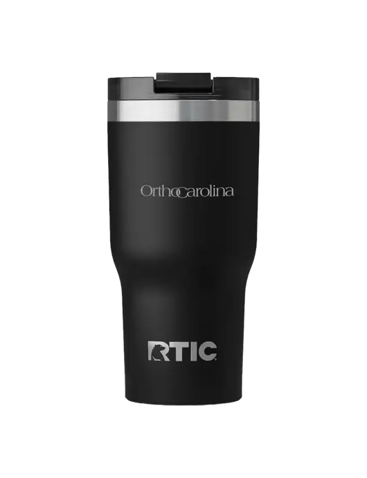 RTIC Essential 30 oz Black Tumbler w/OrthoCarolina Logo