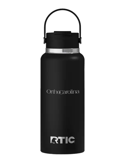 RTIC Outback 32 oz Black Bottle w/OrthoCarolina Logo