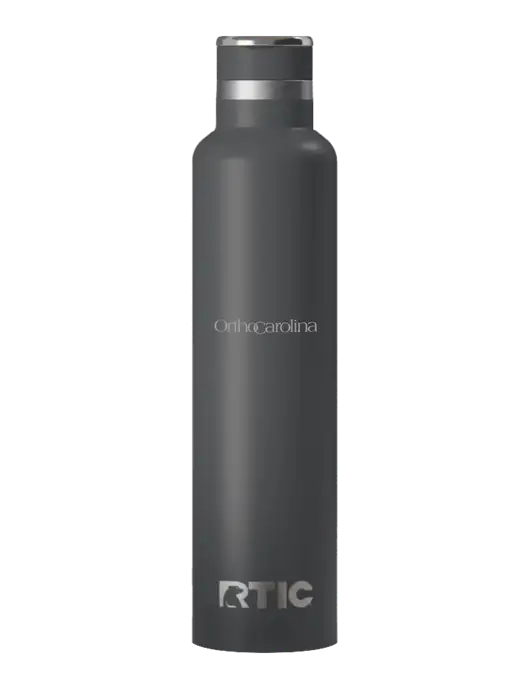 RTIC Journey 26 oz Charcoal Bottle w/OrthoCarolina Logo
