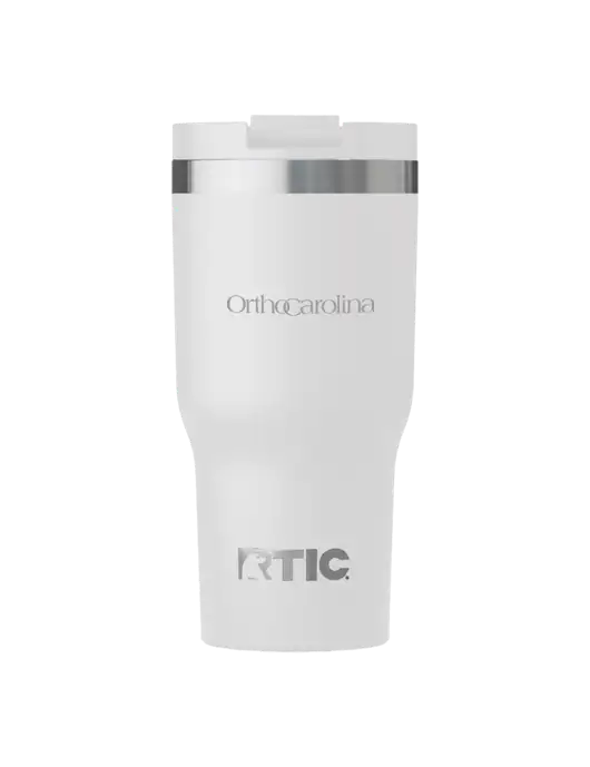 RTIC Essential 30 oz White Tumbler w/OrthoCarolina Logo