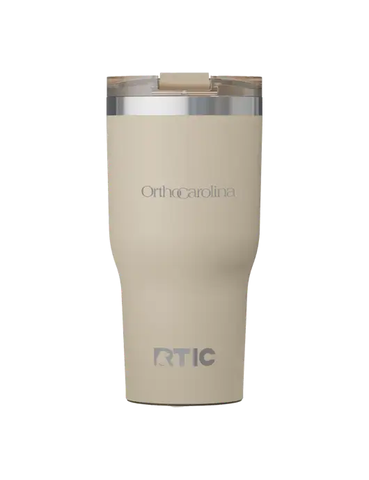 RTIC Essential 30 oz Tan Tumbler w/OrthoCarolina Logo