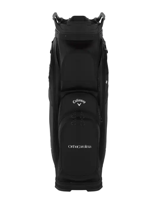 Callaway Org 14 Black Cart Golf Bag  w/OrthoCarolina Logo