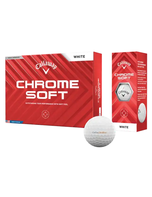 Callaway Chrome Soft Golf Balls 12/pk w/OrthoCarolina Logo