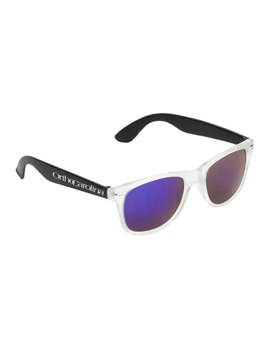 Key West Black Mirrored Sunglasses w/OrthoCarolina Logo