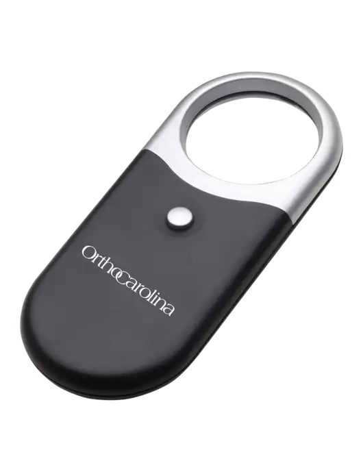 Compact Black Magnifier Light w/OrthoCarolina Logo