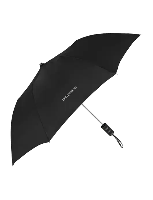 Black 42" Folding Umbrella  w/OrthoCarolina Logo