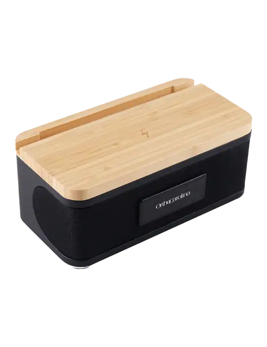 Bamblock Bamboo/Black Speaker & Charger w/OrthoCarolina Logo