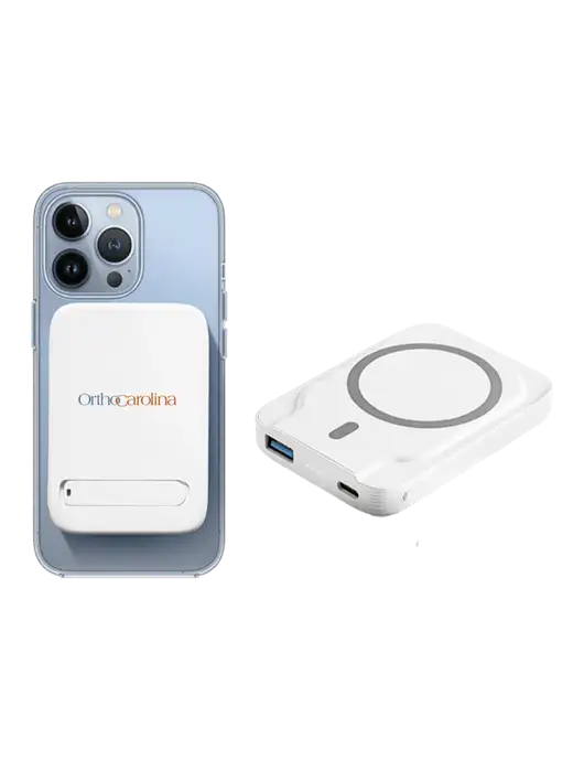VoltVault White Power Bank w/OrthoCarolina Logo