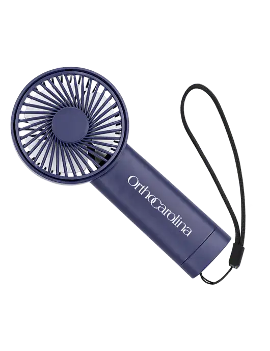 Airpulse 3-Speed Rechargeable Navy Fan w/OrthoCarolina Logo