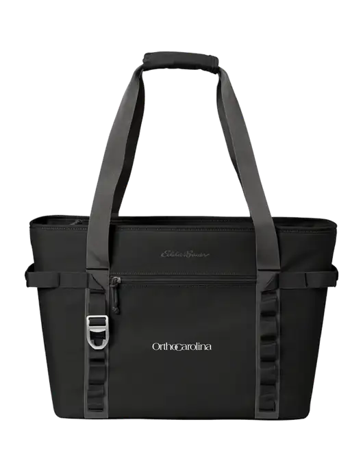 Eddie Bauer Black/Medium Grey Max Cool Tote Cooler  w/OrthoCarolina Logo