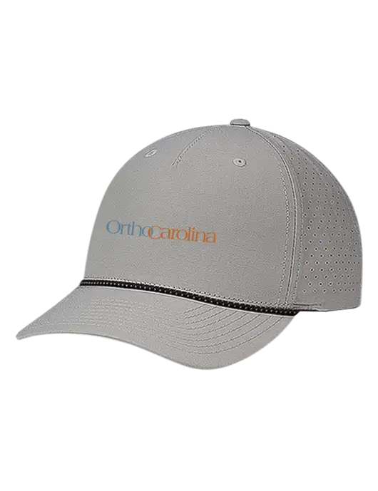 Richardson Laser Perf Performance Light Grey/Black-Grey Rope Cap w/OrthoCarolina Logo