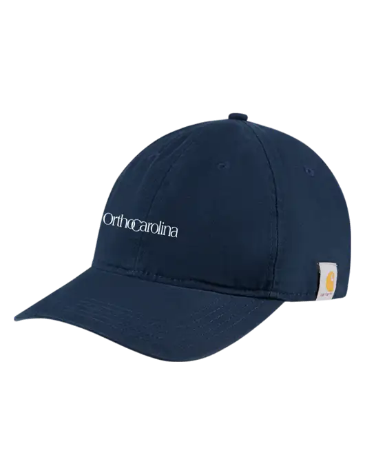 Carhartt Navy Cotton Canvas Cap w/OrthoCarolina Logo