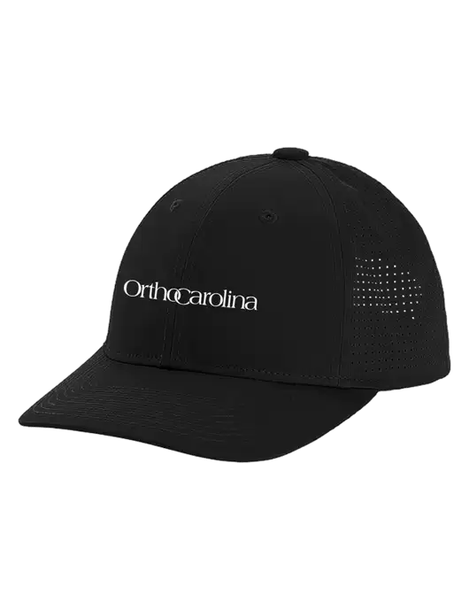 Pro-Cut Structured Snapback with Pinhole Mesh Black Cap w/OrthoCarolina Logo