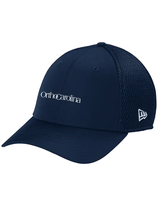 New Era 39THIRTY Performance Stretch Dark Navy Mesh Cap w/OrthoCarolina Logo