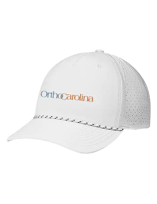 Richardson Laser Perf Performance White/White-Black Rope Cap w/OrthoCarolina Logo