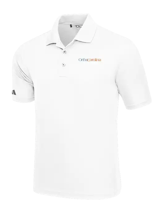 Adidas White Basic Sport Polo w/OrthoCarolina Logo