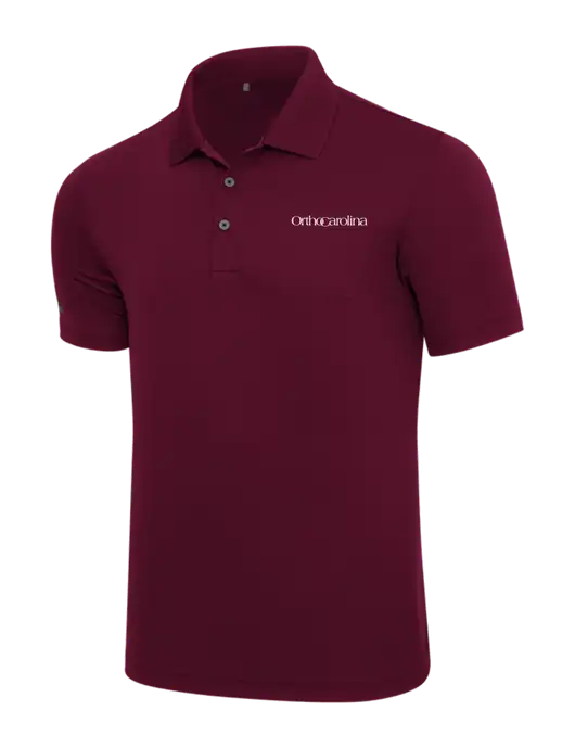 Adidas Maroon  Performance Polo w/OrthoCarolina Logo