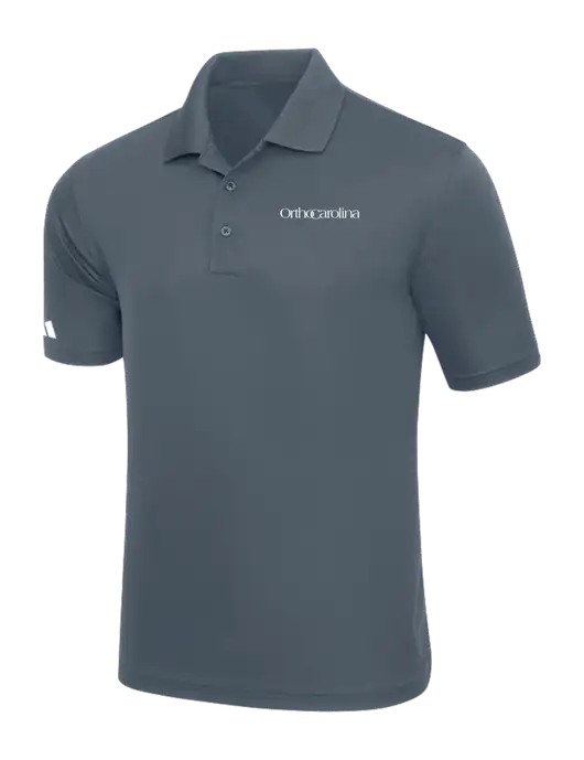 Adidas Medium Grey Basic Sport Polo w/OrthoCarolina Logo