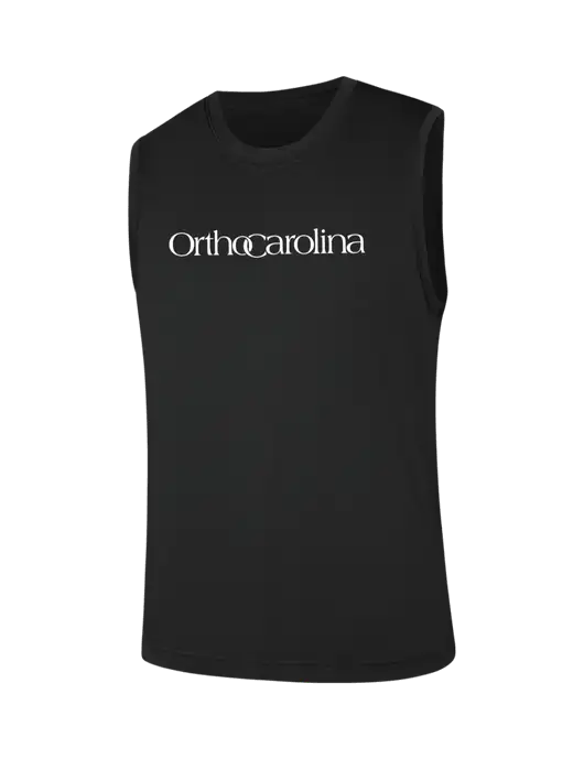 Sleeveless Black PosiCharge Competitor Tee w/OrthoCarolina Logo