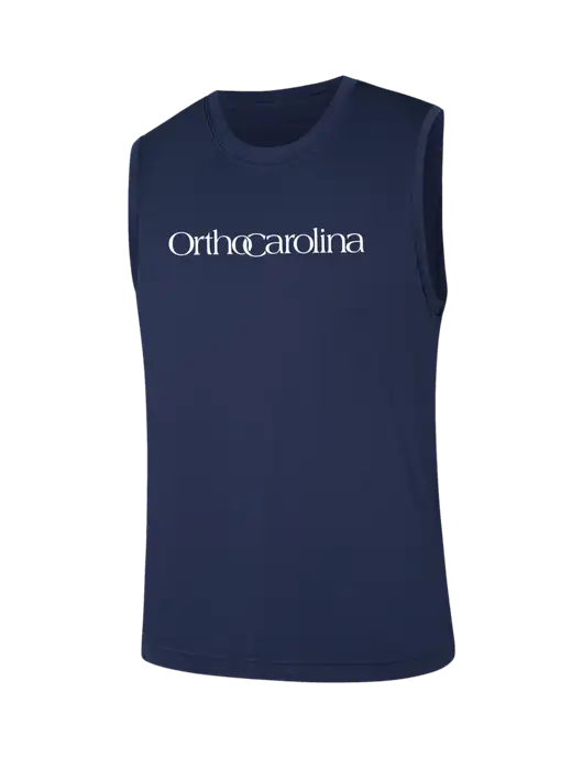 Sleeveless Navy PosiCharge Competitor Tee w/OrthoCarolina Logo