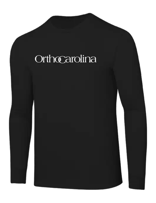 Core Blend Black Long Sleeve Tee w/OrthoCarolina Logo