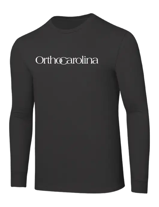 Core Blend Charcoal Grey Long Sleeve Tee w/OrthoCarolina Logo