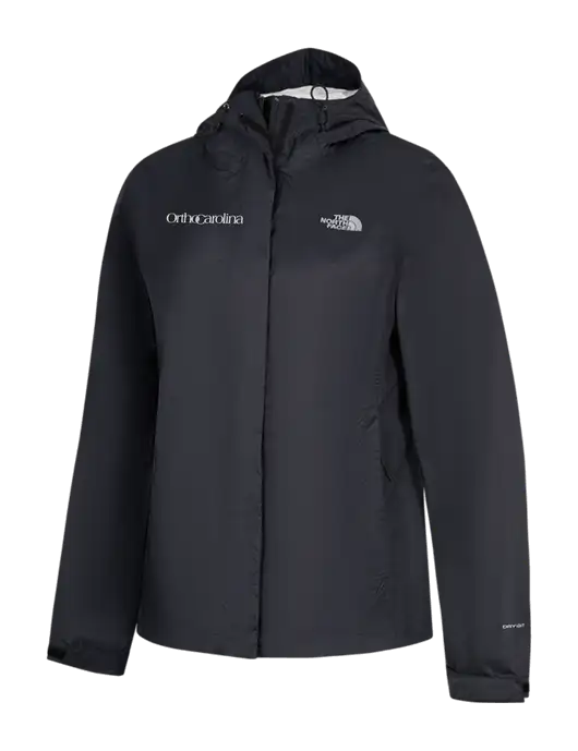 The North Face Womens Black DryVent Rain Jacket w/OrthoCarolina Logo