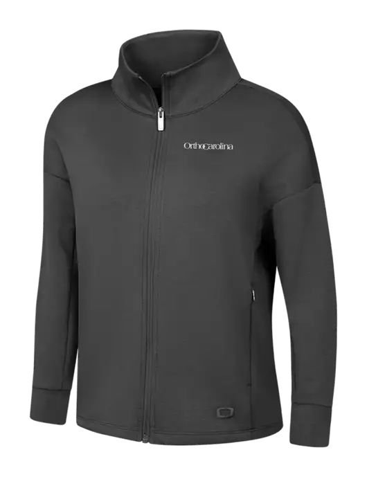 OGIO Womens Dark Grey Transcend Full-Zip w/OrthoCarolina Logo