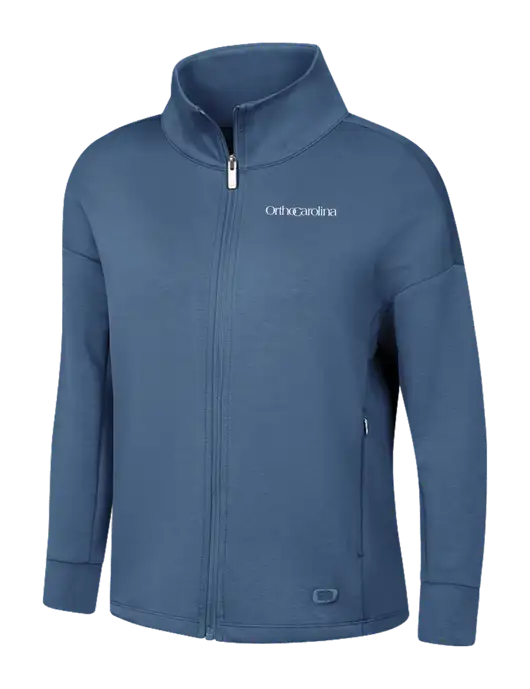 OGIO Womens Light Slate Blue Transcend Full-Zip w/OrthoCarolina Logo