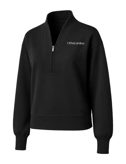 OGIO Womens Black Transcend 1/4-Zip w/OrthoCarolina Logo