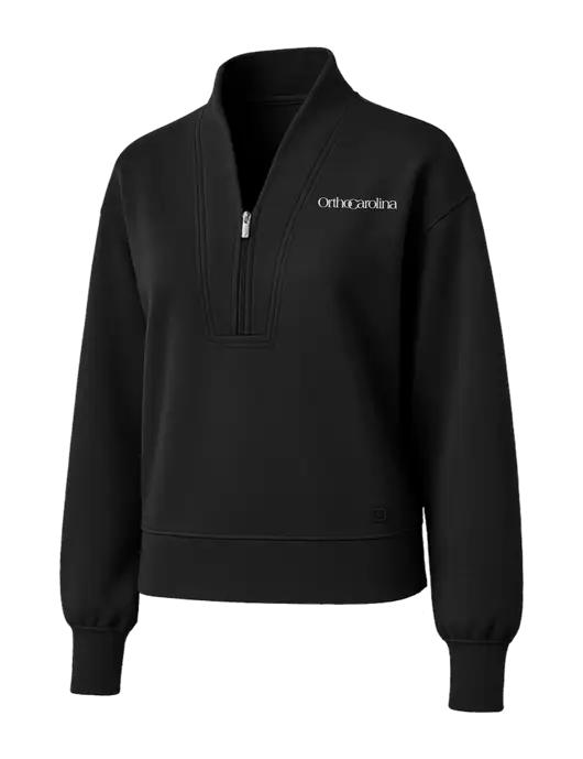 OGIO Womens Black Transcend 1/4-Zip w/OrthoCarolina Logo