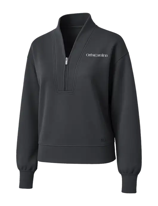 OGIO Womens Dark Grey Transcend 1/4-Zip w/OrthoCarolina Logo