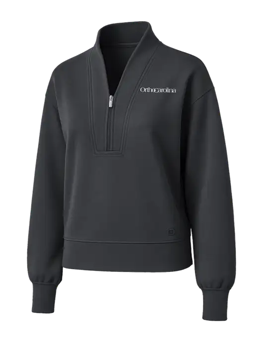 OGIO Womens Dark Grey Transcend 1/4-Zip w/OrthoCarolina Logo