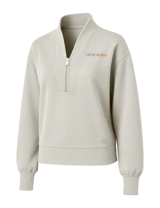 OGIO Womens Ivory Transcend 1/4-Zip w/OrthoCarolina Logo