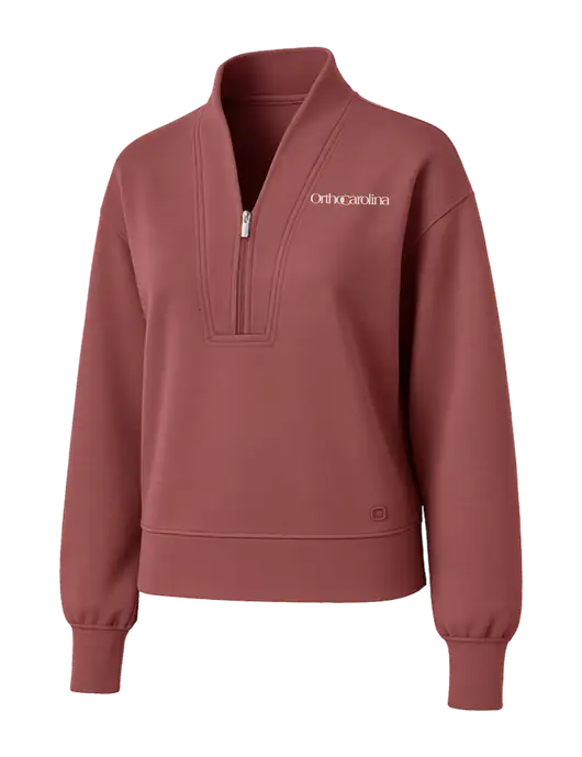 OGIO Womens Soft Maroon Transcend 1/4-Zip w/OrthoCarolina Logo