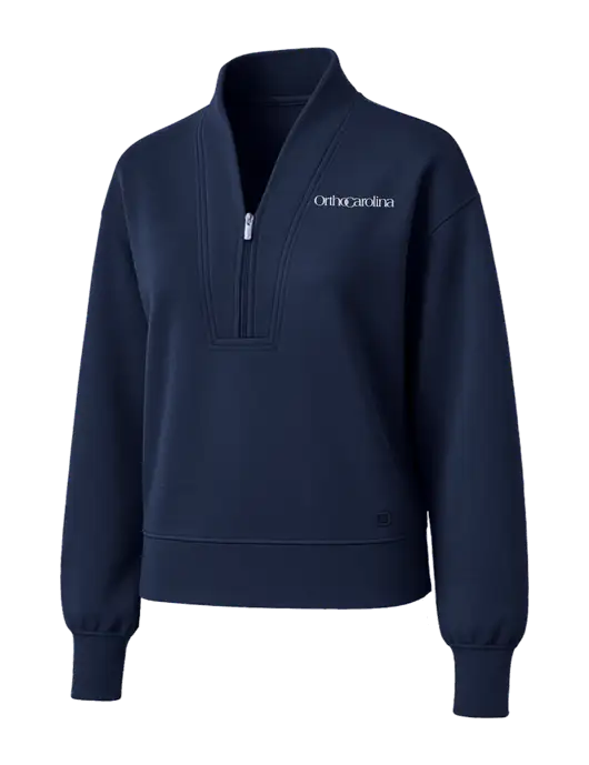 OGIO Womens Dark Navy Transcend 1/4-Zip w/OrthoCarolina Logo