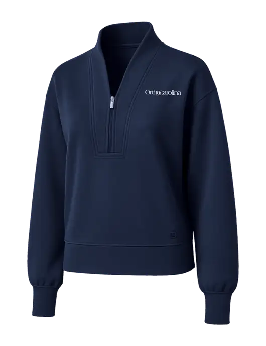 OGIO Womens Dark Navy Transcend 1/4-Zip w/OrthoCarolina Logo