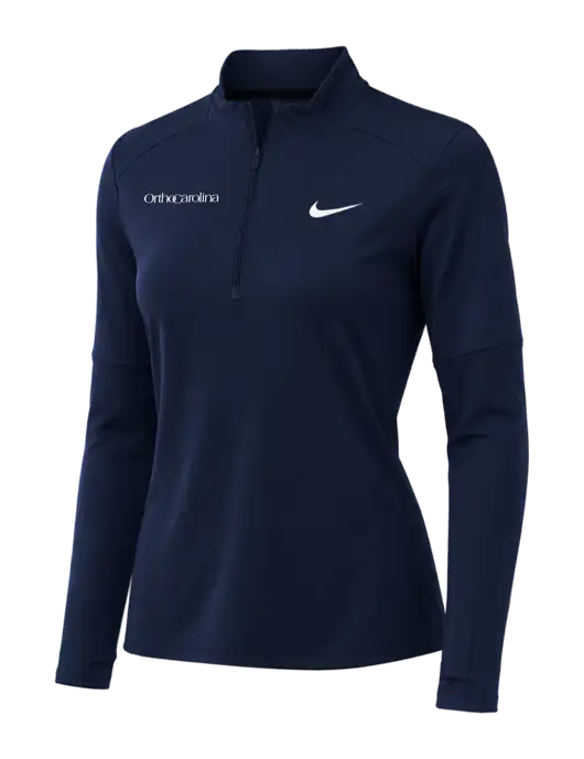 Nike Dark Navy Womens Dri-FIT Element 1/2-Zip Pullover w/OrthoCarolina Logo