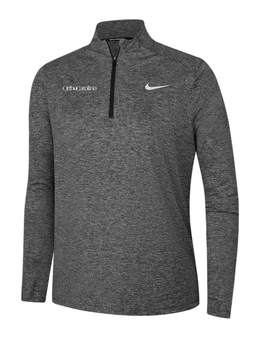 Nike Black Heather Womens Dri-FIT Element 1/2-Zip Pullover w/OrthoCarolina Logo