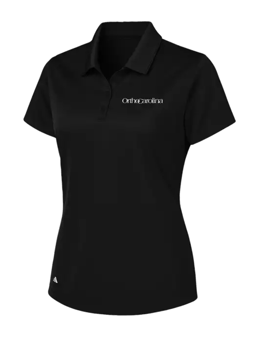 Adidas Black Womens Basic Sport Polo w/OrthoCarolina Logo