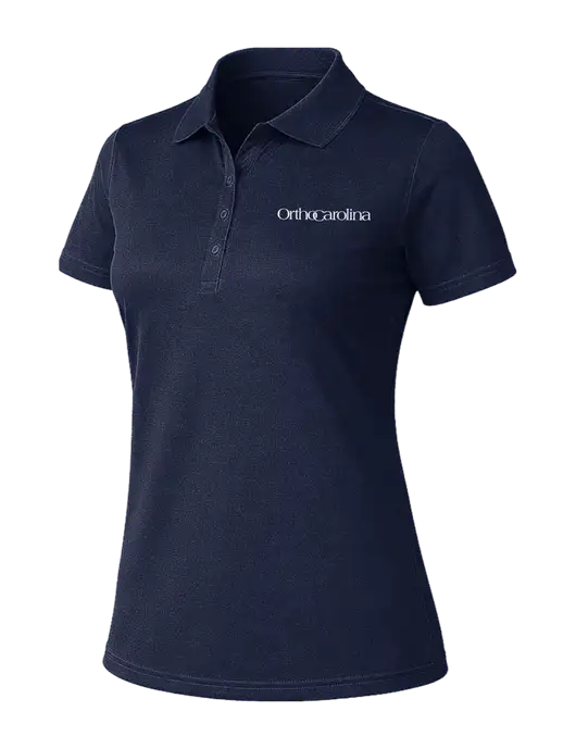 CornerStone Womens Select Lightweight Dark Navy Snag-Proof Polo w/OrthoCarolina Logo