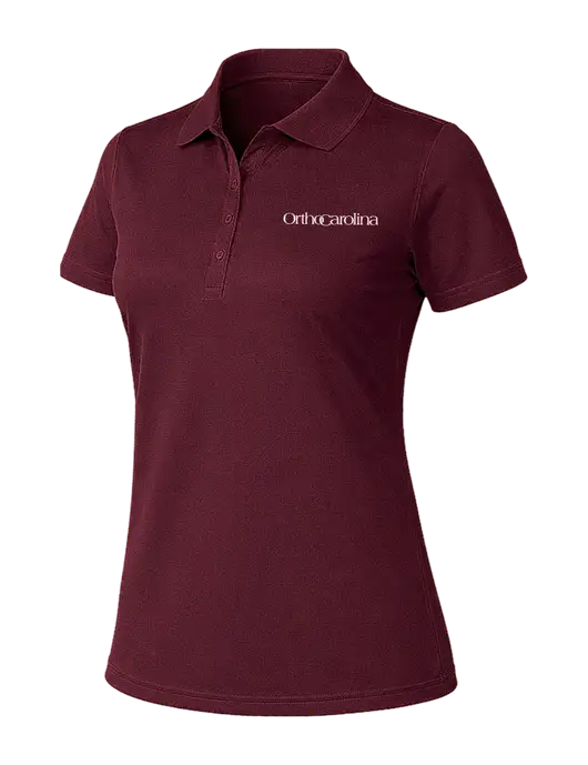 CornerStone Womens Select Lightweight Maroon Snag-Proof Polo w/OrthoCarolina Logo
