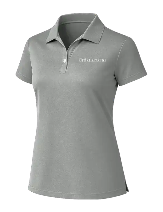 Sport-Tek Womens UV Micropique Medium Grey Polo w/OrthoCarolina Logo