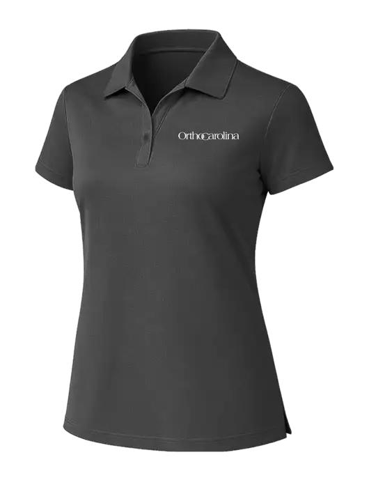 Sport-Tek Womens UV Micropique Dark Grey Polo w/OrthoCarolina Logo