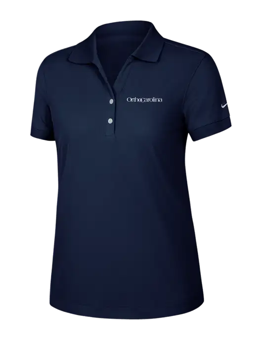 Nike Womens Dri-FIT Classic Dark Navy Polo w/OrthoCarolina Logo