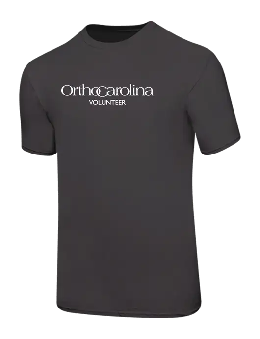 Ring Spun Charcoal 4.5 oz T-Shirt w/OrthoCarolina Logo
