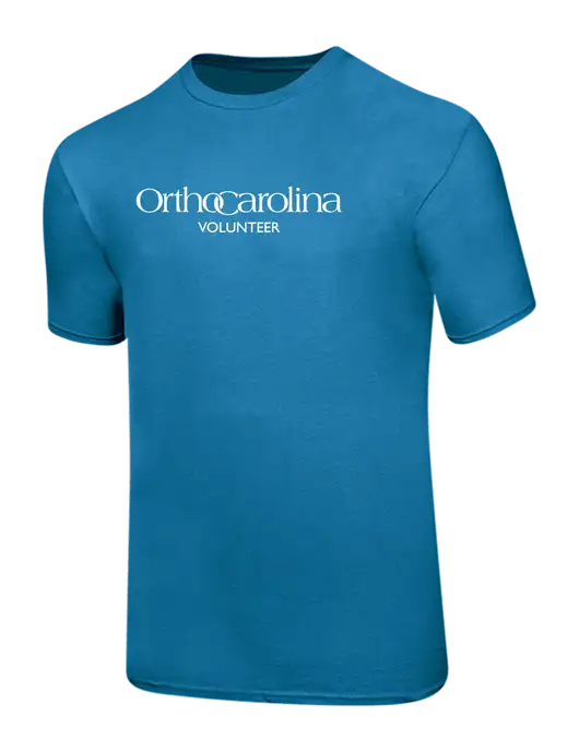 Ring Spun Sapphire 4.5 oz T-Shirt w/OrthoCarolina Logo